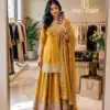 WW 1273 Mustered Chinon Silk Salwar Suit with Embroidery Work & Sequins Work. Get it for ₹2499. Delivery 4-6 Working Days. Shop now. | Jump Suits, Salwar suit, Casual Suits, Creative suits, Designer Suits, Palazzo Suits, Party Wear Suits, Patiala Suits, Straight Suits