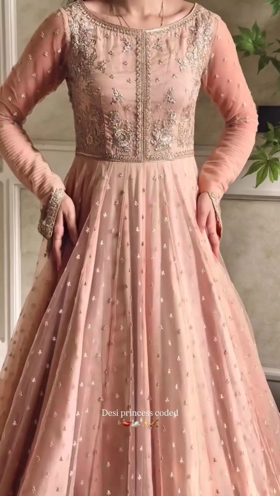 RTC 5991 Peach | Peach Faux Georgette Gown with Sequins Work. Festive Deal ₹2599. Delivery 4-6 Working Days. Online Shop now. | Gowns, Bollywood Gowns, Creative Gowns, Designer Gowns, Embroidered Gowns, Party Wear Gowns