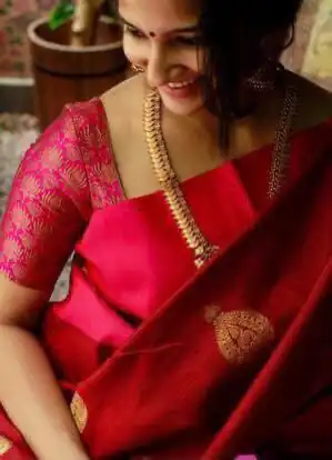 KP 2072 Red Color Yellow Soft Lichi Silk Saree with Jacquard Work. Best Price ₹1299. Delivery 4-6 Working Days. Shop now. | Sarees, Bollywood Sarees, Creative Sarees, Designer Sarees, Embroidered Sarees, Ethnic Saree, Modern Digital sarees, Party Wear Sarees
