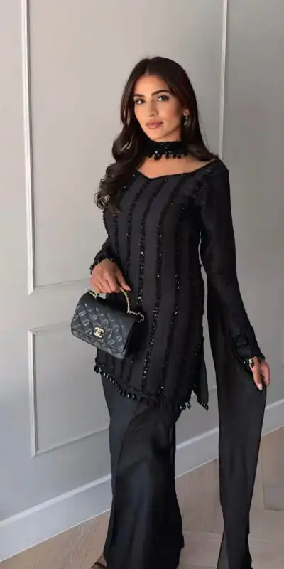 ST 1187 Black Rangoli Silk Perfect for Wedding, Party, Holi, Pooja, Anniversary – Salwar Suit. Get it for ₹2149. Delivery 4-6 Working Days. Shop now. | Jump Suits, Salwar suit, Casual Suits, Creative suits, Designer Suits, Palazzo Suits, Party Wear Suits, Patiala Suits, Straight Suits