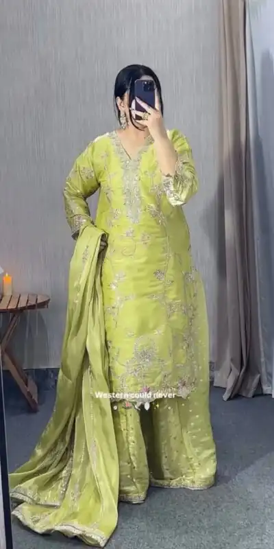 VLM 342 Pista Color Zimmy Silk Salwar Suit with Embroidery Work. Affordable Price ₹2149. Delivery 4-6 Working Days. Shop now. | Jump Suits, Salwar suit, Casual Suits, Creative suits, Designer Suits, Palazzo Suits, Party Wear Suits, Patiala Suits, Straight Suits