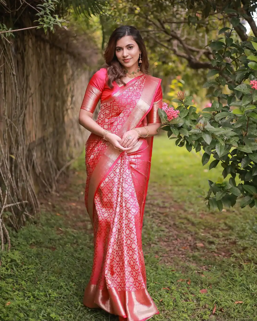 KPR 234 Gajri Soft Lichi Silk Saree with Lace Work & Lace Border. Introductory Price ₹1349. Delivery 4-6 Working Days. Shop now. | Sarees, Bollywood Sarees, Creative Sarees, Designer Sarees, Embroidered Sarees, Ethnic Saree, Modern Digital sarees, Party Wear Sarees