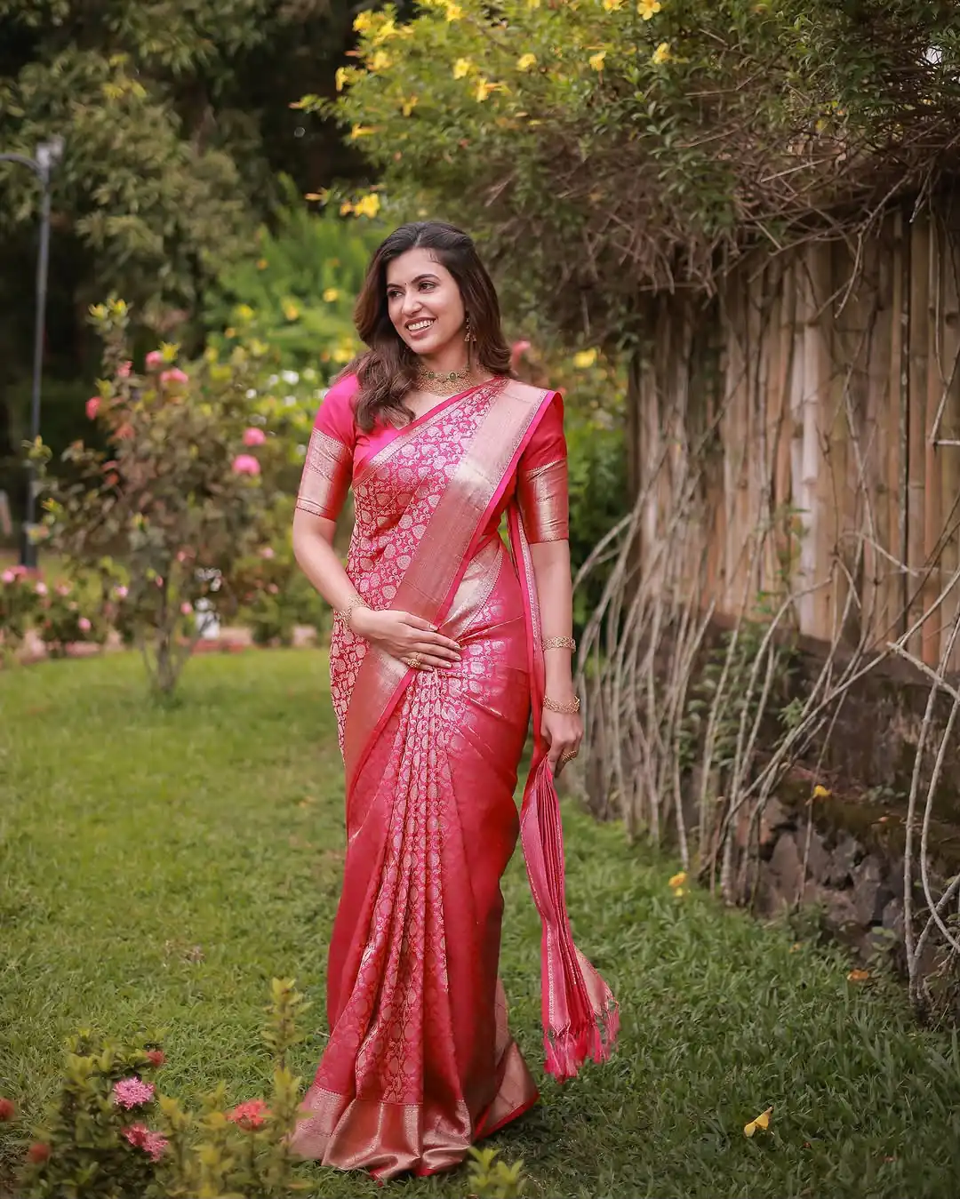 KPR 234 Gajri Soft Lichi Silk Saree with Lace Work & Lace Border. Introductory Price ₹1349. Delivery 4-6 Working Days. Shop now. | Sarees, Bollywood Sarees, Creative Sarees, Designer Sarees, Embroidered Sarees, Ethnic Saree, Modern Digital sarees, Party Wear Sarees
