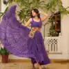 Ram 110 Purple Pretty Red Faux Georgette Mirror Gamathi Work Gown . Wedding, Party, Festive Get it for ₹2049. Delivery 4-6 Working Days. Shop now. | Gowns, Bollywood Gowns, Creative Gowns, Designer Gowns, Embroidered Gowns, Party Wear Gowns