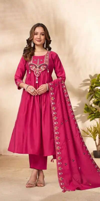 DIVA 136 Pink in Viscose Roman Silk Embroidery Work & Hand Work Salwar Suit . Best Price ₹2099. Delivery 4-6 Working Days. Shop now. | Jump Suits, Salwar suit, Casual Suits, Creative suits, Designer Suits, Palazzo Suits, Party Wear Suits, Patiala Suits, Straight Suits
