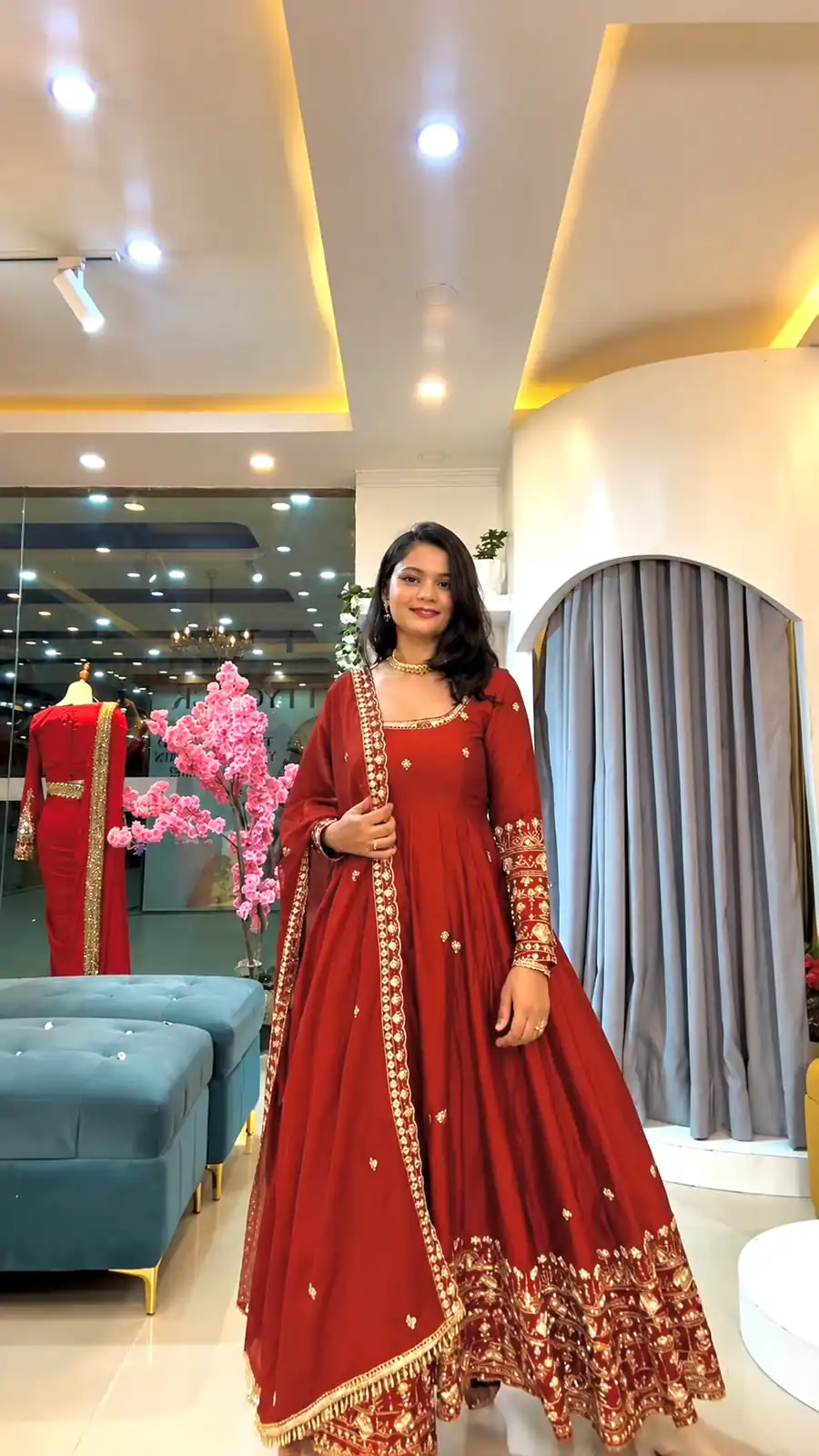 SSR 544 Red Color in Crunchy Silk Embroidery Work & Lace Work Gown . Special Price ₹2399. Delivery 4-6 Working Days. Shop now. | Gowns, Bollywood Gowns, Creative Gowns, Designer Gowns, Embroidered Gowns, Party Wear Gowns