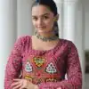 KA 1185 Pink Bandhani Kurti. Perfect for Wedding, Party, Ethnic Day, Festival Celebrations, Sangeet – Get it for ₹1419. Delivery 4-6 Working Days. | Kurti, Bollywood Kurti, Creative Kurtis, Designer Kurti, Party Wear Kurti, Selfie Kurti