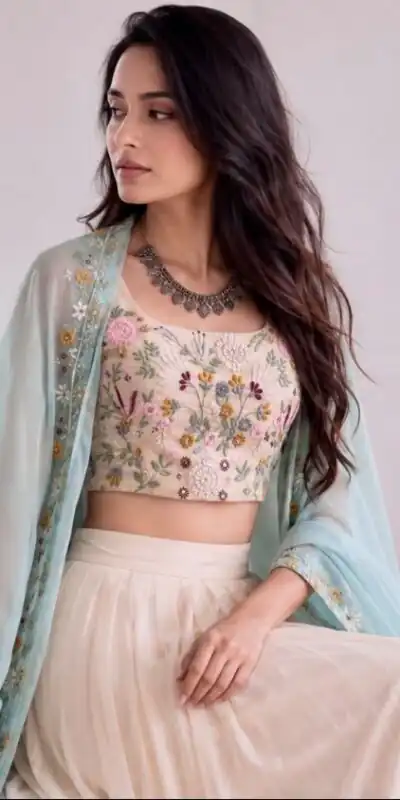 BB 70 Sky Blue Sky Blue Banglory Silk Dhoti Suit with Embroidery Work & Sequins Work. Grab it for ₹1999. Delivery 4-6 Working Days. Shop now. | Jump Suits, Salwar suit, Casual Suits, Creative suits, Designer Suits, Palazzo Suits, Party Wear Suits, Patiala Suits, Straight Suits