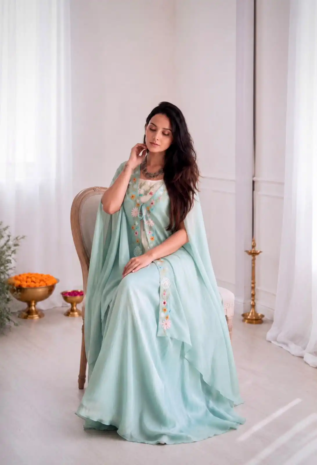 BB 70 Sky Blue Sky Blue Banglory Silk Dhoti Suit with Embroidery Work & Sequins Work. Grab it for ₹1999. Delivery 4-6 Working Days. Shop now. | Jump Suits, Salwar suit, Casual Suits, Creative suits, Designer Suits, Palazzo Suits, Party Wear Suits, Patiala Suits, Straight Suits
