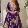MT 1079 Purple Natural Silk Salwar Suit with Sequins Work & Embroidery Work. Special Price ₹2449. Delivery 4-6 Working Days. Shop now. | Jump Suits, Salwar suit, Casual Suits, Creative suits, Designer Suits, Palazzo Suits, Party Wear Suits, Patiala Suits, Straight Suits