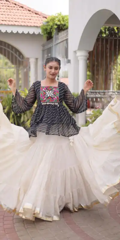 KA 5074 Black Kora Cotton Lehenga Choli erfect for Wedding, Party, Haldi, Traditional Day, Makar Sankranti – . Special Price ₹2849. Delivery 4-6 Working | Lehenga, Bollywood Lehenga, Creative Lehenga, Designer Lehenga, Embroidered Lehenga, Party Wear Lehenga