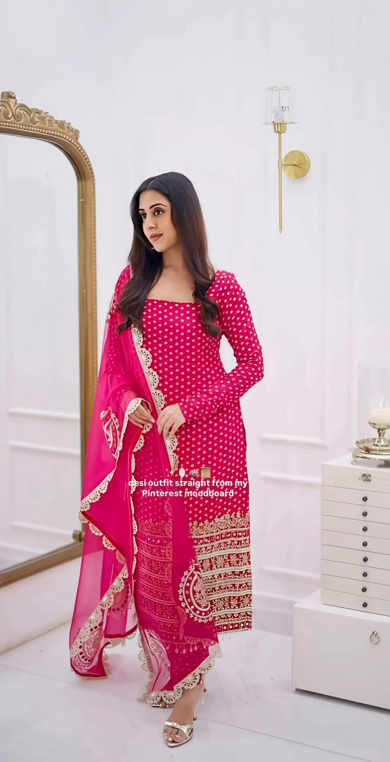 NSR 912 Pink Faux Georgette Salwar Suit with Mirror Work & Embroidery Work. Get it for ₹2349. Delivery 4-6 Working Days. Shop now. | Jump Suits, Salwar suit, Casual Suits, Creative suits, Designer Suits, Palazzo Suits, Party Wear Suits, Patiala Suits, Straight Suits