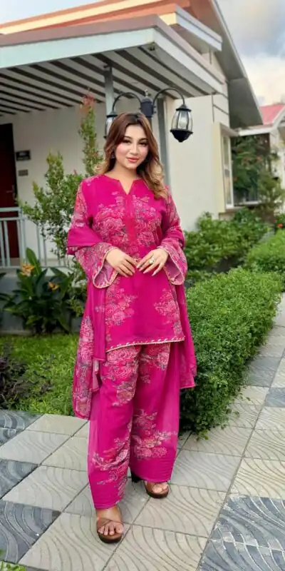 JF 008 Rani Pink Colour Digital Print Salwar Suit in Black Faux Georgette. Now at just ₹2149. Delivery 4-6 Working Days. Shop now. | Jump Suits, Salwar suit, Casual Suits, Creative suits, Designer Suits, Palazzo Suits, Party Wear Suits, Patiala Suits, Straight Suits