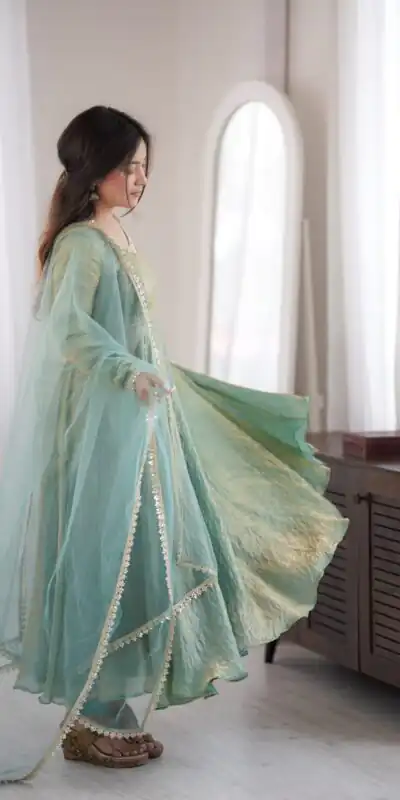 SRK 5355 Rama Doremon Crush Gown with Lace Work & Mirror Work. Exclusive Offer ₹2099. Delivery 4-6 Working Days. Shop now. | Gowns, Bollywood Gowns, Creative Gowns, Designer Gowns, Embroidered Gowns, Party Wear Gowns
