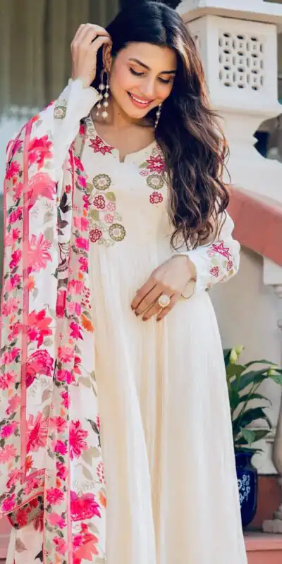 DIVA 166 White Mal Chanderi Salwar Suit Perfect for Wedding, Party, Baisakhi, Housewarming, Sangeet – Introductory Price ₹2249. Delivery 4-6 Working D | Jump Suits, Salwar suit, Casual Suits, Creative suits, Designer Suits, Palazzo Suits, Party Wear Suits, Patiala Suits, Straight Suits