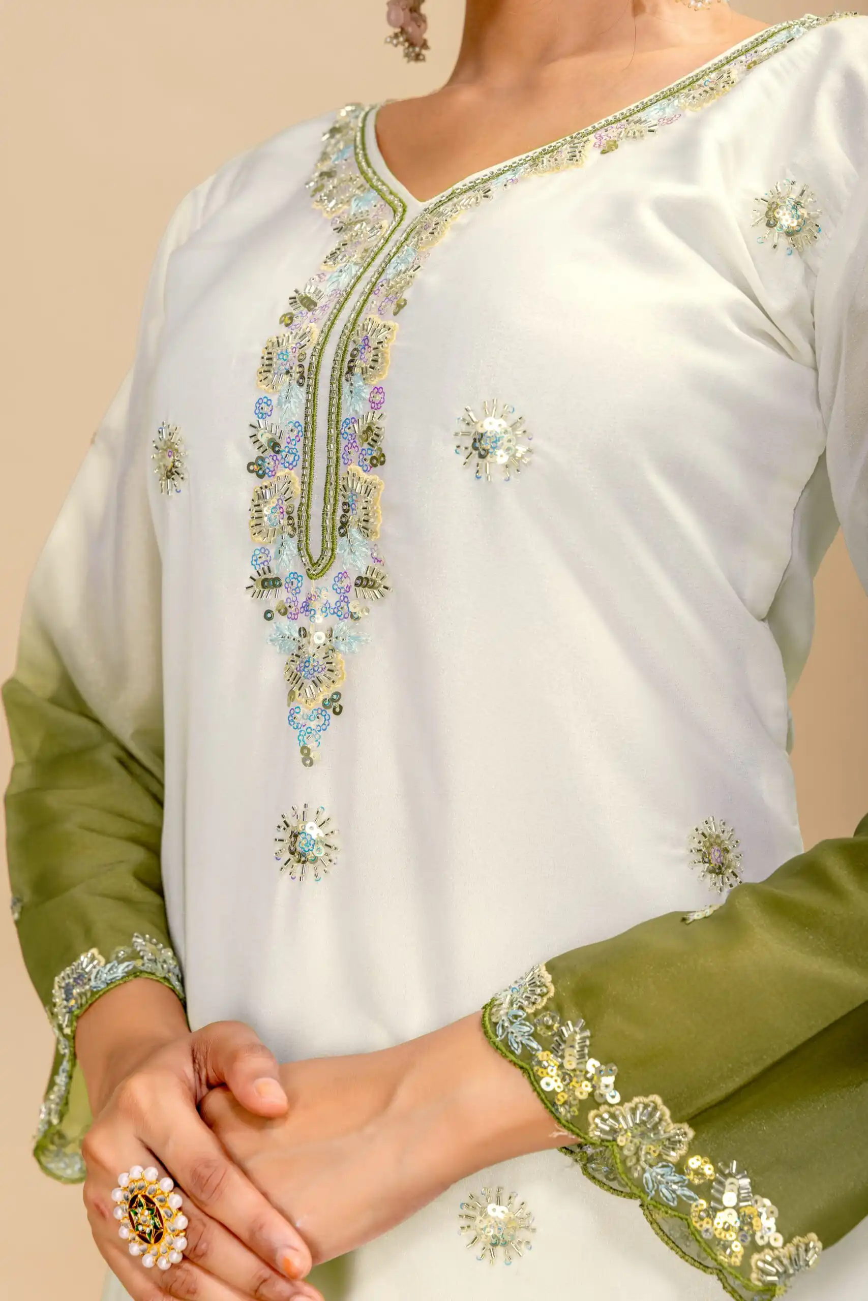 ST 1198 Mehandi in Star Georgette Embroidery Work Salwar Suit . Introductory Price ₹2399. Delivery 4-6 Working Days. Shop now. | Jump Suits, Salwar suit, Casual Suits, Creative suits, Designer Suits, Palazzo Suits, Party Wear Suits, Patiala Suits, Straight Suits