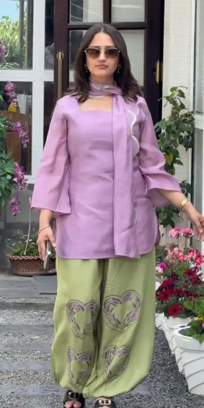 MD 3106 Lavender Mal Chanderi Salwar Suit Perfect for Wedding, Party, Baisakhi, Housewarming, Sangeet – Introductory Price ₹2249. Delivery 4-6 Working D | Jump Suits, Salwar suit, Casual Suits, Creative suits, Designer Suits, Palazzo Suits, Party Wear Suits, Patiala Suits, Straight Suits