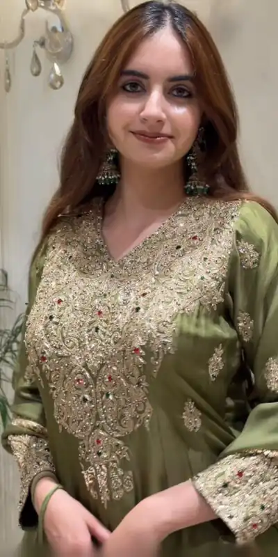 NSR 906 Mehandi Roman Silk Salwar Suit with Sequins Work & Embroidery Work. Available at ₹2449 only. Delivery 4-6 Working Days. Shop now. | Jump Suits, Salwar suit, Casual Suits, Creative suits, Designer Suits, Palazzo Suits, Party Wear Suits, Patiala Suits, Straight Suits