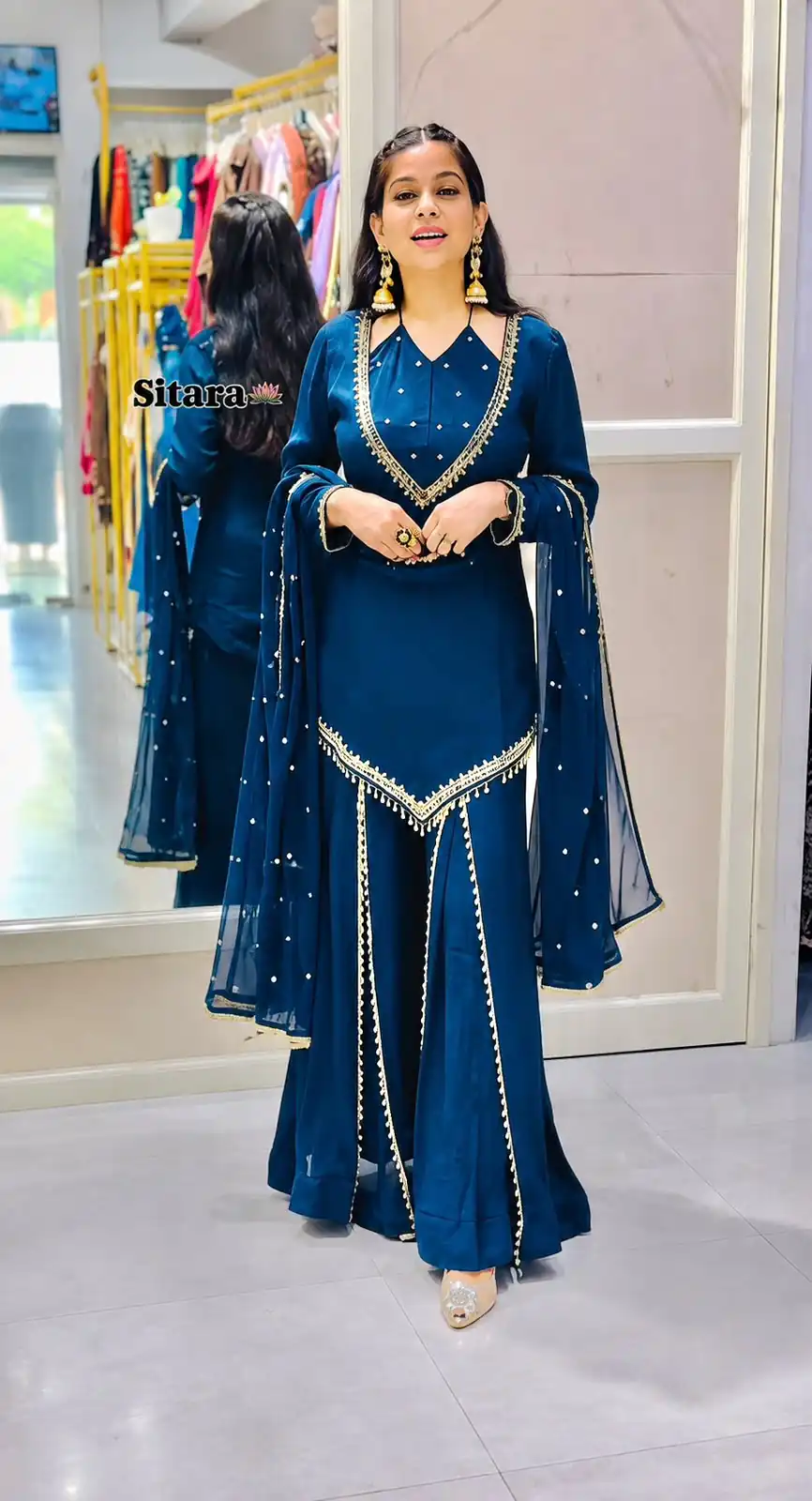 JF 054 Blue Color Roman Silk Salwar Suit with Embroidery Work. Available at ₹2399 only. Delivery 4-6 Working Days. Shop now. | Jump Suits, Salwar suit, Casual Suits, Creative suits, Designer Suits, Palazzo Suits, Party Wear Suits, Patiala Suits, Straight Suits