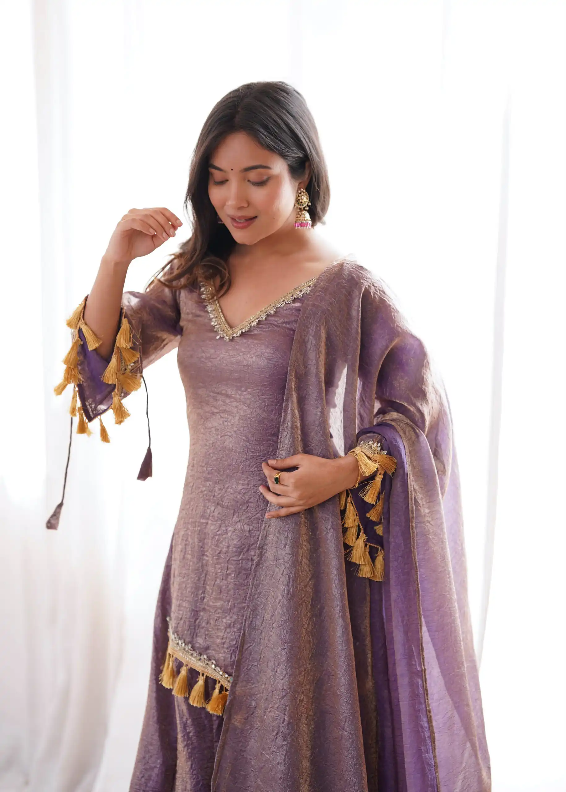 SRK 5357 Lavender Doremon Crush Salwar Suit Perfect for Wedding, Party, Traditional Day, Baisakhi, Karwa Chauth – . Exclusive Offer ₹2099. Delive | Jump Suits, Salwar suit, Casual Suits, Creative suits, Designer Suits, Palazzo Suits, Party Wear Suits, Patiala Suits, Straight Suits