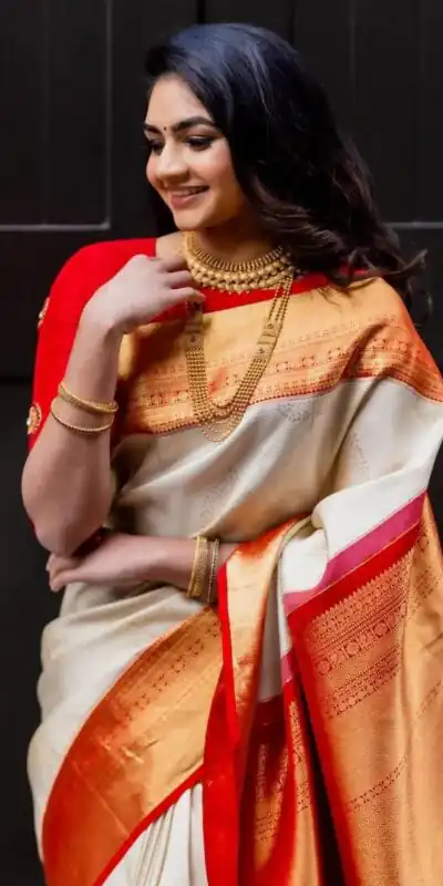 KPR 254 Cream Soft Lichi Silk Saree with Lace Work & Lace Border. Introductory Price ₹1449. Delivery 4-6 Working Days. Shop now. | Sarees, Bollywood Sarees, Creative Sarees, Designer Sarees, Embroidered Sarees, Ethnic Saree, Modern Digital sarees, Party Wear Sarees