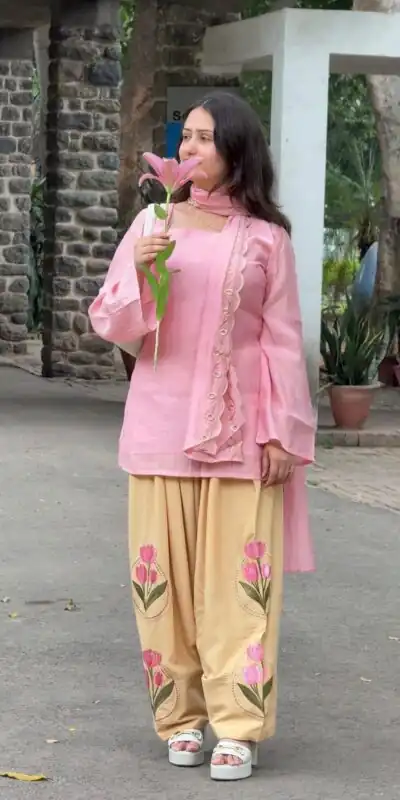 NF 1296 Pink Color Mal Cotton Embroidery Work Salwar Suit . Wedding, Party, Festive, Events, Get it for ₹2249. Delivery 4-6 Working Days. Shop now. | Jump Suits, Salwar suit, Casual Suits, Creative suits, Designer Suits, Palazzo Suits, Party Wear Suits, Patiala Suits, Straight Suits
