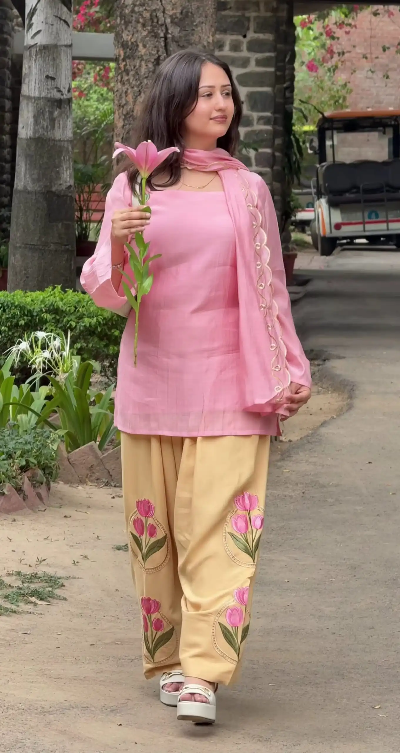 NF 1296 Pink Color Mal Cotton Embroidery Work Salwar Suit . Wedding, Party, Festive, Events, Get it for ₹2249. Delivery 4-6 Working Days. Shop now. | Jump Suits, Salwar suit, Casual Suits, Creative suits, Designer Suits, Palazzo Suits, Party Wear Suits, Patiala Suits, Straight Suits