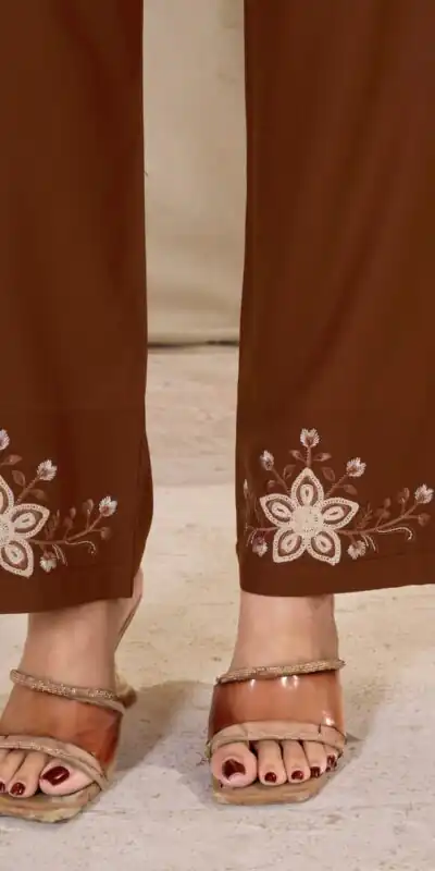 DIVA 169 Rust Colour Rayon Cotton Kurti with Embroidery Work. Introductory Price ₹1999. Delivery 4-6 Working Days. Shop now. | Kurti, Bollywood Kurti, Creative Kurtis, Designer Kurti, Party Wear Kurti, Selfie Kurti
