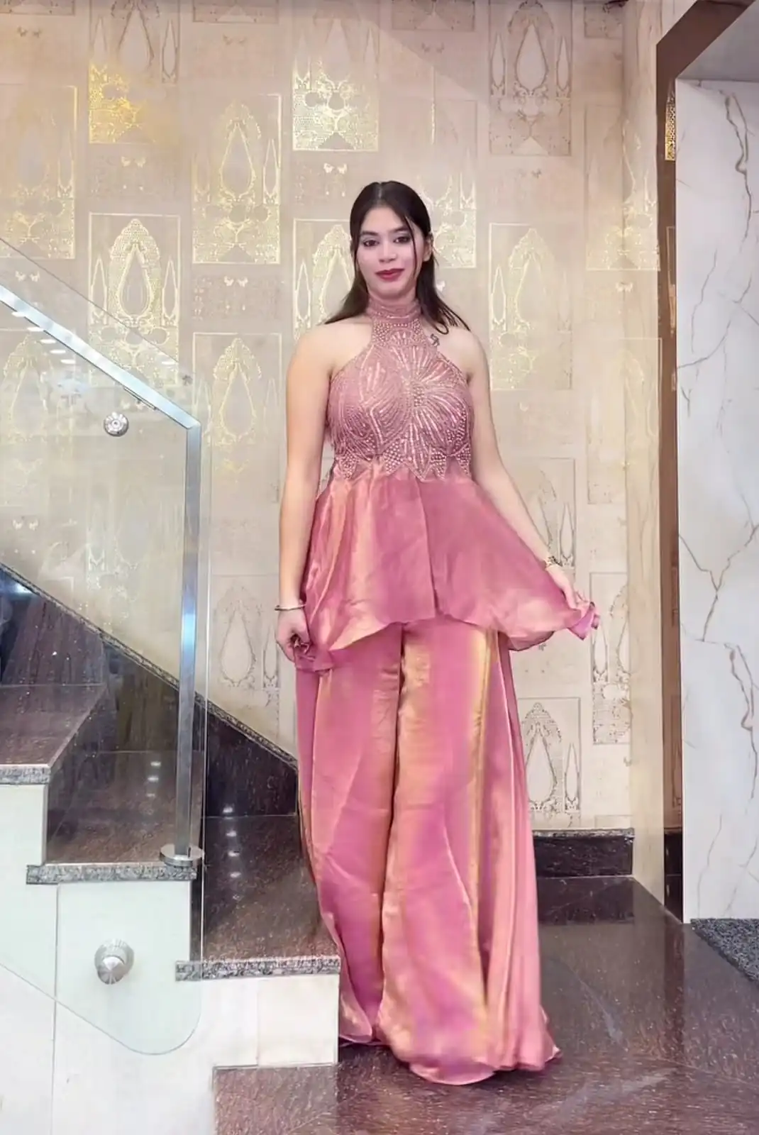 NF 1273 Peach Fendy Silk Salwar Suitwith Embroidery Work & Lace Work. Now at just ₹2449. Delivery 4-6 Working Days. Shop now. | Jump Suits, Salwar suit, Casual Suits, Creative suits, Designer Suits, Palazzo Suits, Party Wear Suits, Patiala Suits, Straight Suits