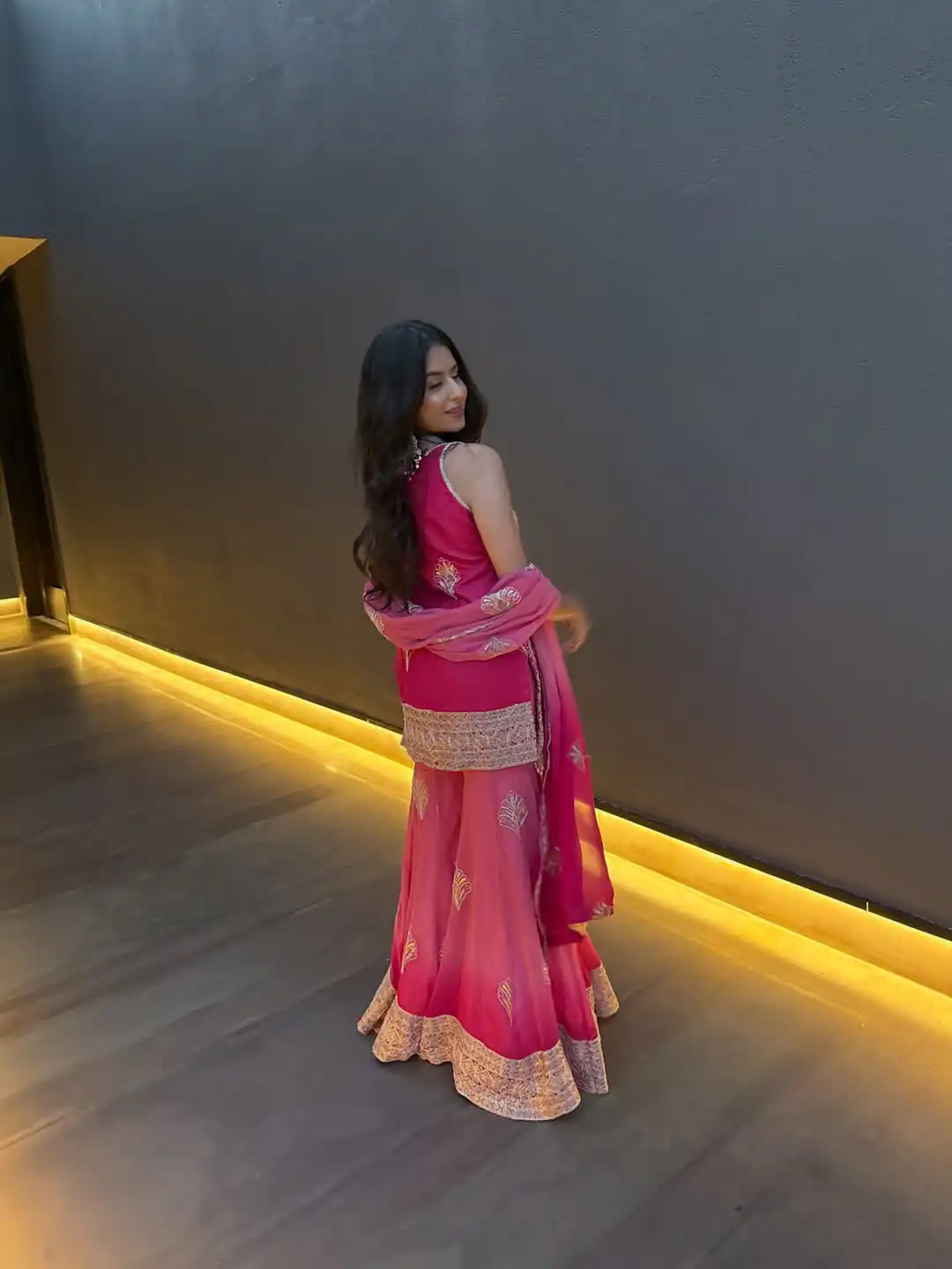 ST 1190 Pink Printed Faux Georgette Salwar Suit with Embroidery Work & Lace Work. Affordable Price ₹2349. Delivery 4-6 Working Days. Shop now. | Jump Suits, Salwar suit, Casual Suits, Creative suits, Designer Suits, Palazzo Suits, Party Wear Suits, Patiala Suits, Straight Suits