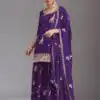 FC 2120 Purple Color chinon Print Silk with Dall Crepe Sharara Suit Wedding, Party, Festive, Events Etc.  Expected Delivery 4-6 Working Days @2399/- | Jump Suits, Salwar suit, Casual Suits, Creative suits, Designer Suits, Palazzo Suits, Party Wear Suits, Patiala Suits, Straight Suits