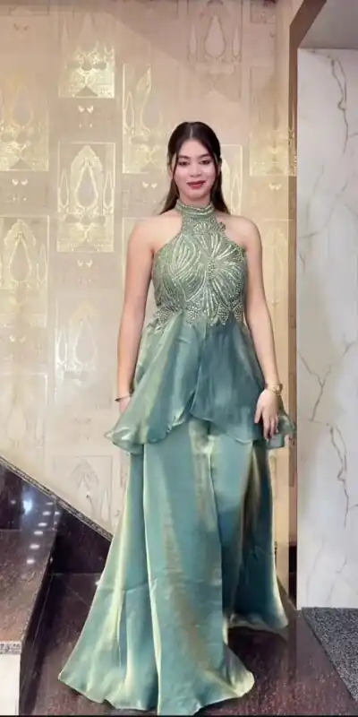 NF 1273 Teal Fendy Silk Salwar Suitwith Embroidery Work & Lace Work. Now at just ₹2449. Delivery 4-6 Working Days. Shop now. | Jump Suits, Salwar suit, Casual Suits, Creative suits, Designer Suits, Palazzo Suits, Party Wear Suits, Patiala Suits, Straight Suits