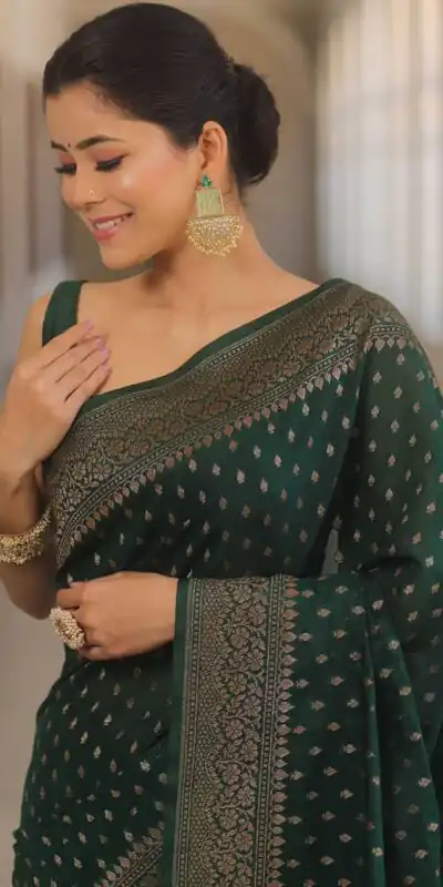 KPR 266 Green Soft Lichi Silk Cloth Saree Perfect for Wedding, Party, Family Gatherings, Sangeet, Ethnic Day – . Festive Deal ₹1349. Delivery 4-6 Workin | Sarees, Bollywood Sarees, Creative Sarees, Designer Sarees, Embroidered Sarees, Ethnic Saree, Modern Digital sarees, Party Wear Sarees