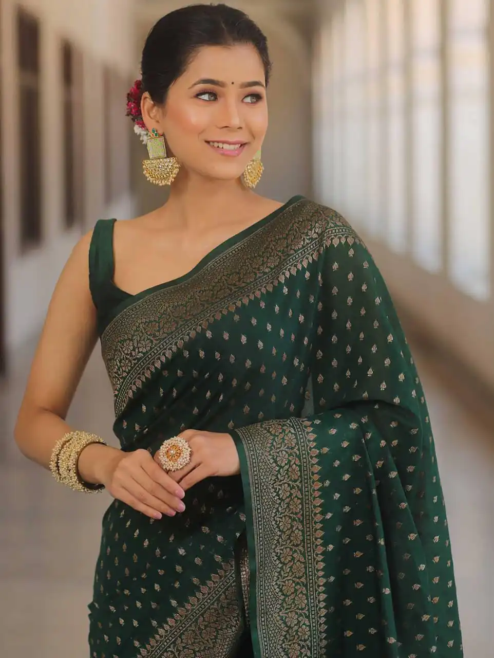 KPR 266 Green Soft Lichi Silk Cloth Saree Perfect for Wedding, Party, Family Gatherings, Sangeet, Ethnic Day – . Festive Deal ₹1349. Delivery 4-6 Workin | Sarees, Bollywood Sarees, Creative Sarees, Designer Sarees, Embroidered Sarees, Ethnic Saree, Modern Digital sarees, Party Wear Sarees