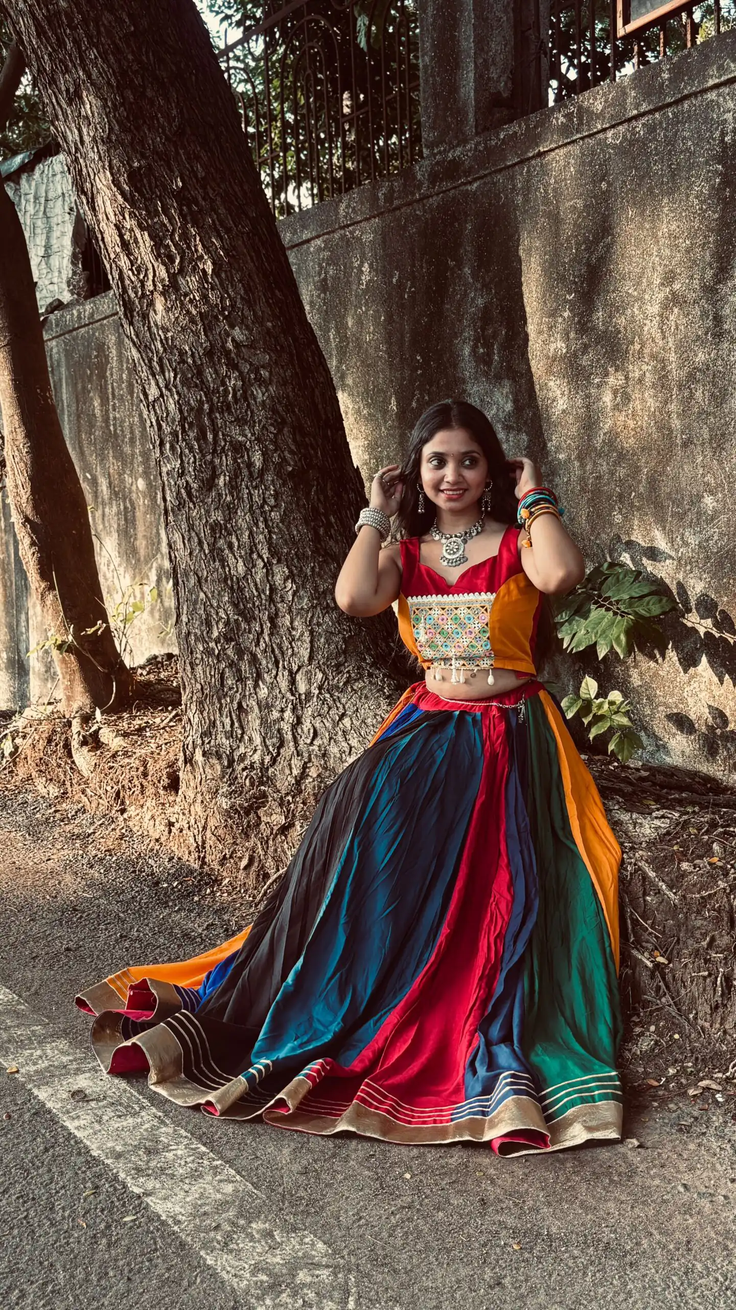 Trendy Multi Rayon Embroider Work Lehenga Choli - Image 7