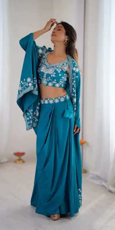 SP 73 Teal French Crep Silk Salwar Suit Perfect for Wedding, Party, Engagement, Baisakhi, Pongal – . Special Price ₹2149. Delivery 4-6 Working Days | Jump Suits, Salwar suit, Casual Suits, Creative suits, Designer Suits, Palazzo Suits, Party Wear Suits, Patiala Suits, Straight Suits
