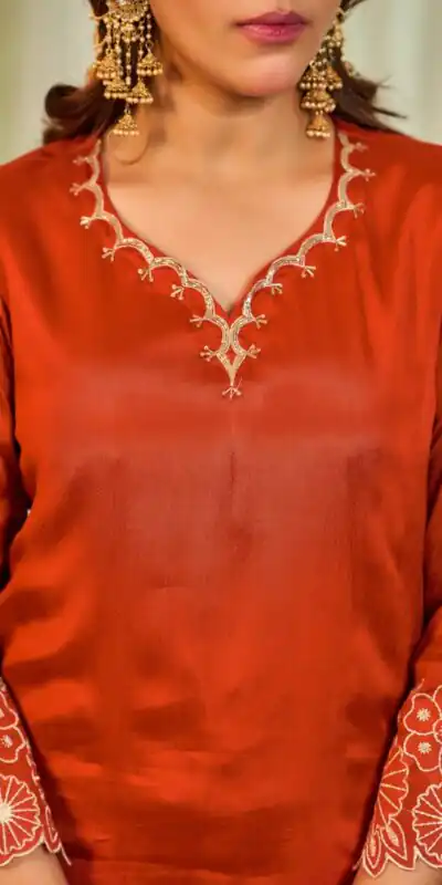 ZB 5079 Rust Chinon Silk Salwar Suit with Embroidery Work & Sequins Work. Get it for ₹2199. Delivery 4-6 Working Days. Shop now. | Jump Suits, Salwar suit, Casual Suits, Creative suits, Designer Suits, Palazzo Suits, Party Wear Suits, Patiala Suits, Straight Suits