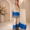 BE 491 Blue  in Star Georgette Embroidery Work Salwar Suit . Introductory Price ₹2349. Delivery 4-6 Working Days. Shop now. | Jump Suits, Salwar suit, Casual Suits, Creative suits, Designer Suits, Palazzo Suits, Party Wear Suits, Patiala Suits, Straight Suits