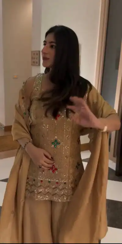 VLM 352 Chiku Color Chinon Silk Embroidery Work Salwar Suit . Get it for ₹2399. Delivery 4-6 Working Days. Online Shop now. | Jump Suits, Salwar suit, Casual Suits, Creative suits, Designer Suits, Palazzo Suits, Party Wear Suits, Patiala Suits, Straight Suits