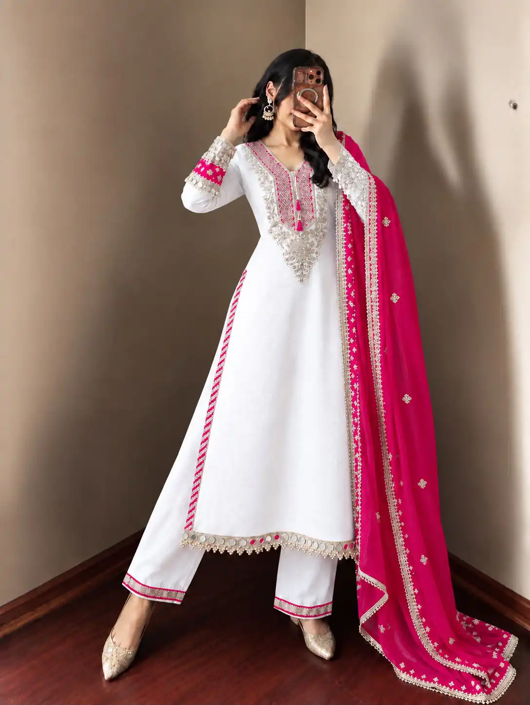 ZSR 3190 White Color Chinon Silk Embroidery Work Salwar Suit . Get it for ₹2349. Delivery 4-6 Working Days. Online Shop now. | Jump Suits, Salwar suit, Casual Suits, Creative suits, Designer Suits, Palazzo Suits, Party Wear Suits, Patiala Suits, Straight Suits