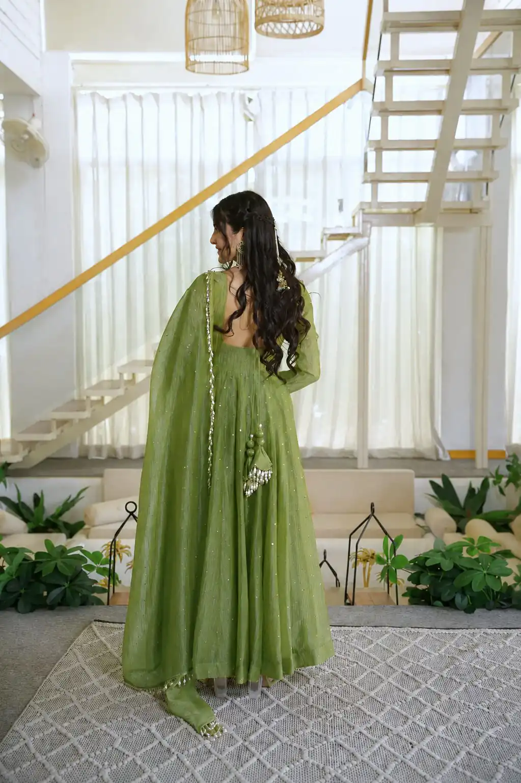 KD 1641 Green in Salsa Silk Embroidery Work & Sequins Work Gown . Get it for ₹2899. Delivery 4-6 Working Days. Online Shop now. | Gowns, Bollywood Gowns, Creative Gowns, Designer Gowns, Embroidered Gowns, Party Wear Gowns