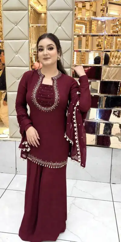 KD 1646 Maroon Georgette Salwar Suit with Mirror Work & Embroidery Work. Get it for ₹2149. Delivery 4-6 Working Days. Shop now. | Jump Suits, Salwar suit, Casual Suits, Creative suits, Designer Suits, Palazzo Suits, Party Wear Suits, Patiala Suits, Straight Suits