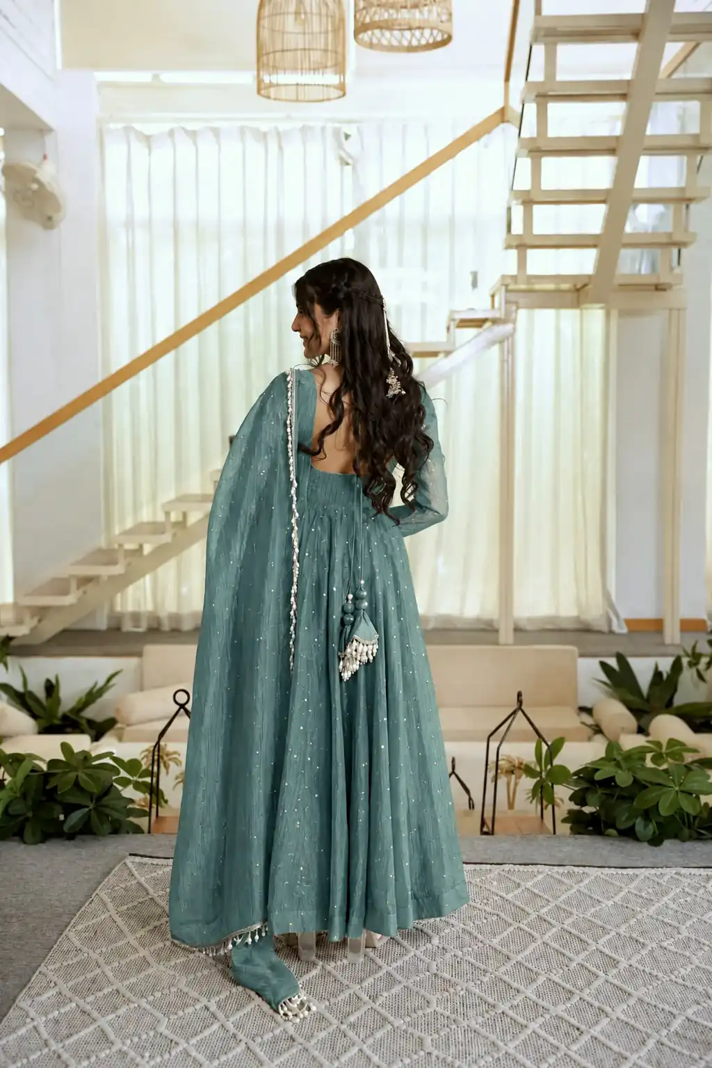 KD 1641 Teal in Salsa Silk Embroidery Work & Sequins Work Gown . Get it for ₹2899. Delivery 4-6 Working Days. Online Shop now. | Gowns, Bollywood Gowns, Creative Gowns, Designer Gowns, Embroidered Gowns, Party Wear Gowns