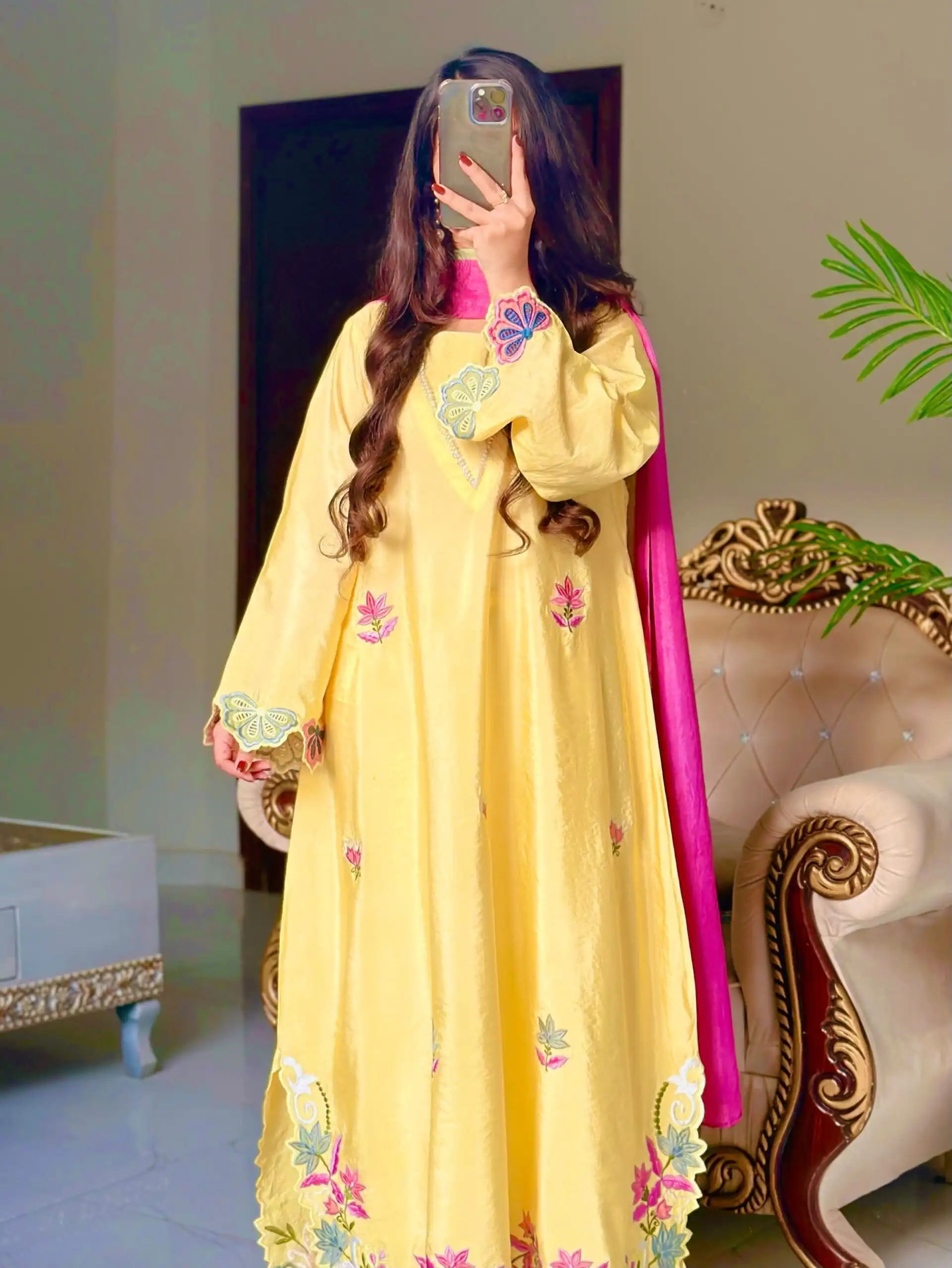 MF 544 Yellow Ho Silk Salwar Suit with Sequins Work & Embroidery Work. Grab it for ₹2349. Delivery 4-6 Working Days. Shop now. | Jump Suits, Salwar suit, Casual Suits, Creative suits, Designer Suits, Palazzo Suits, Party Wear Suits, Patiala Suits, Straight Suits