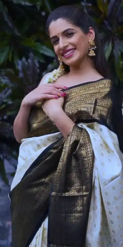 KP 6019 White Soft Lichi Silk Cloth. With Lace Work & Lace Border Saree . Grab it for ₹1649. Delivery 4-6 Working Days. Shop now. | Sarees, Bollywood Sarees, Creative Sarees, Designer Sarees, Embroidered Sarees, Ethnic Saree, Modern Digital sarees, Party Wear Sarees
