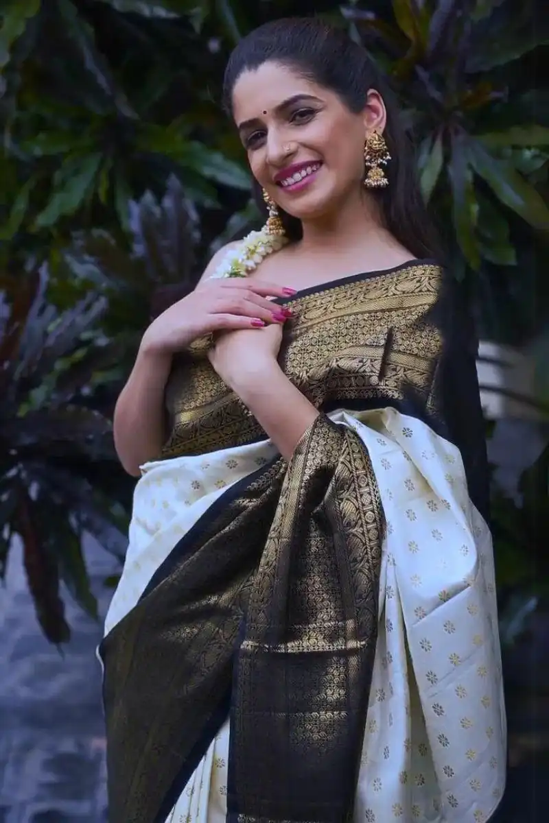 KP 6019 White Soft Lichi Silk Cloth. With Lace Work & Lace Border Saree . Grab it for ₹1649. Delivery 4-6 Working Days. Shop now. | Sarees, Bollywood Sarees, Creative Sarees, Designer Sarees, Embroidered Sarees, Ethnic Saree, Modern Digital sarees, Party Wear Sarees