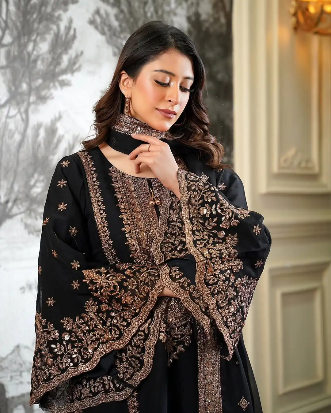 NSR 890 Black Fendy Silk Salwar Suitwith Embroidery Work & Lace Work. Now at just ₹2399. Delivery 4-6 Working Days. Shop now. | Jump Suits, Salwar suit, Casual Suits, Creative suits, Designer Suits, Palazzo Suits, Party Wear Suits, Patiala Suits, Straight Suits