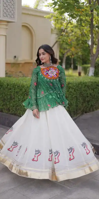 KA 5084 Green Kora Cotton Lehenga Choli erfect for Wedding, Party, Haldi, Traditional Day, Makar Sankranti – . Special Price ₹2799. Delivery 4-6 Working | Lehenga, Bollywood Lehenga, Creative Lehenga, Designer Lehenga, Embroidered Lehenga, Party Wear Lehenga