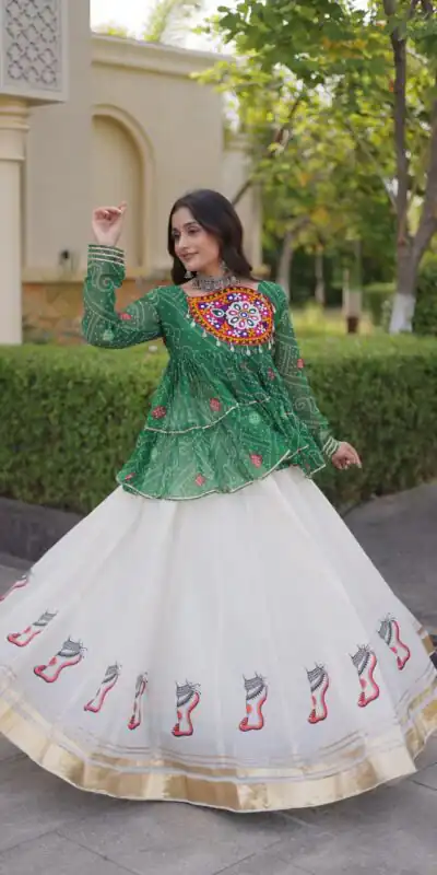 KA 5084 Green Kora Cotton Lehenga Choli erfect for Wedding, Party, Haldi, Traditional Day, Makar Sankranti – . Special Price ₹2799. Delivery 4-6 Working | Lehenga, Bollywood Lehenga, Creative Lehenga, Designer Lehenga, Embroidered Lehenga, Party Wear Lehenga