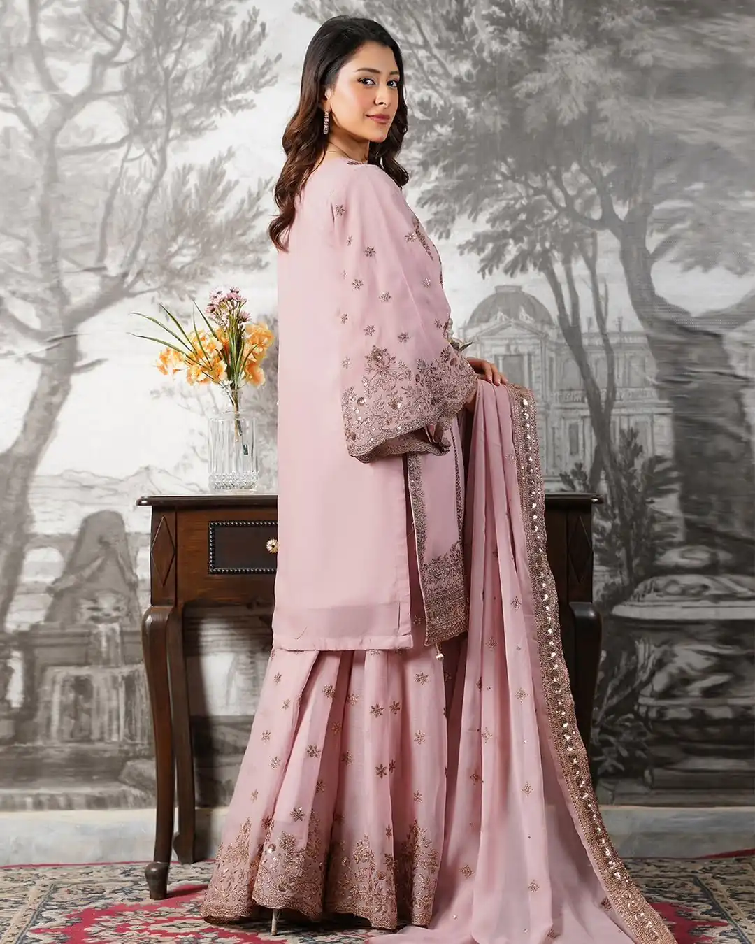 NSR 890 Pink Fendy Silk Salwar Suitwith Embroidery Work & Lace Work. Now at just ₹2399. Delivery 4-6 Working Days. Shop now. | Jump Suits, Salwar suit, Casual Suits, Creative suits, Designer Suits, Palazzo Suits, Party Wear Suits, Patiala Suits, Straight Suits
